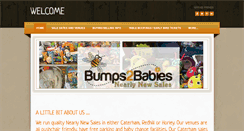 Desktop Screenshot of bumps2babiessales.com