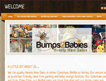 Tablet Screenshot of bumps2babiessales.com
